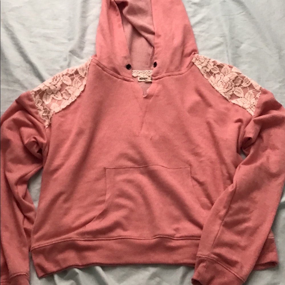 ‘Inspired Hearts’ Pink crop top